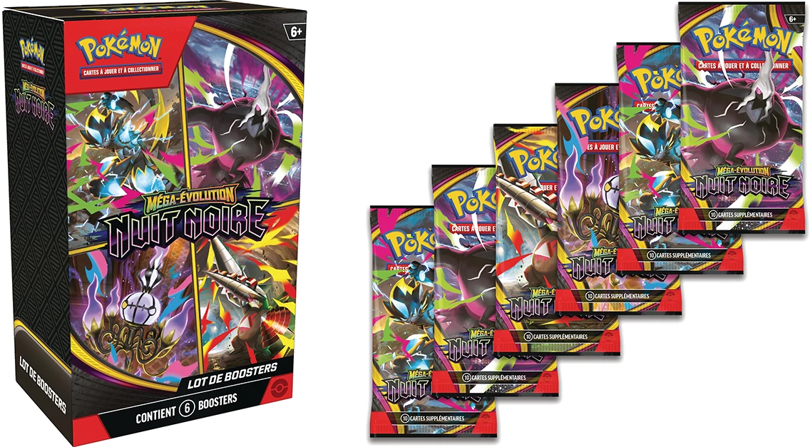 Pokémon Pitch Black Bundle (FR) - box and 6 booster packs