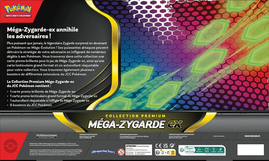 Pokémon Mega Zygarde ex Premium Collection (FR) - back of the box