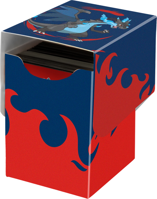 Ultra Pro Pokémon TCG Mega Charizard X Deck Box 100+ - open