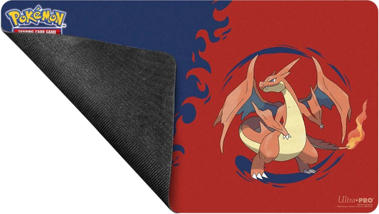 Ultra Pro Pokémon TCG Mega Charizard X & Y Playmat - rolled corner