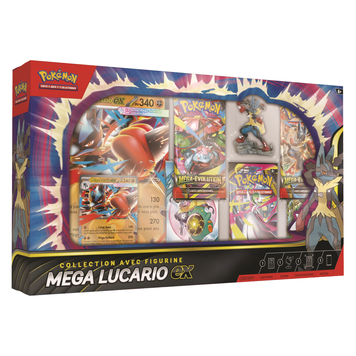 Pokémon Collection Figurine Mega Lucario ex (FR)