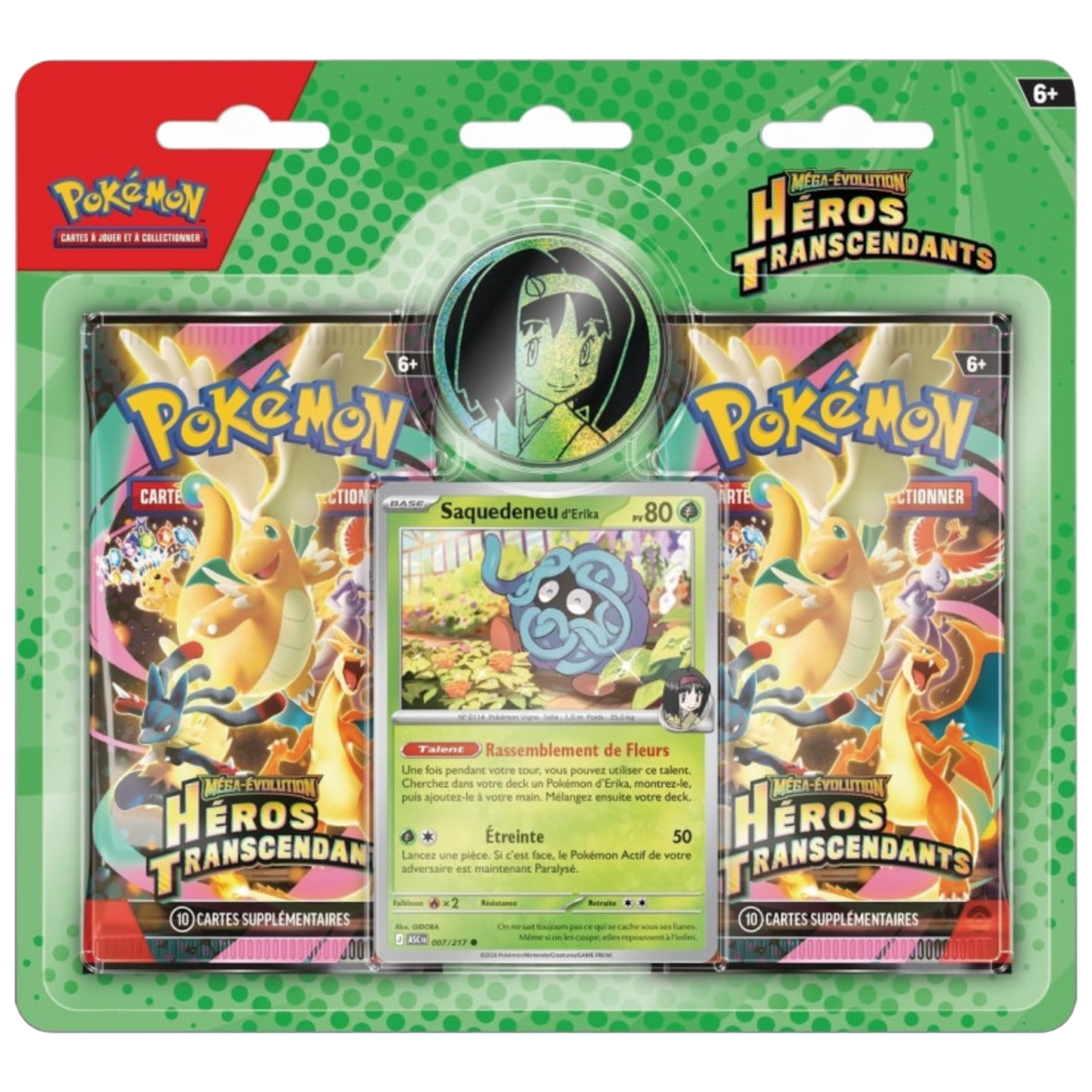 Pokémon Duo-pack Saquedeneu d'Erika Héros Transcendants (FR)