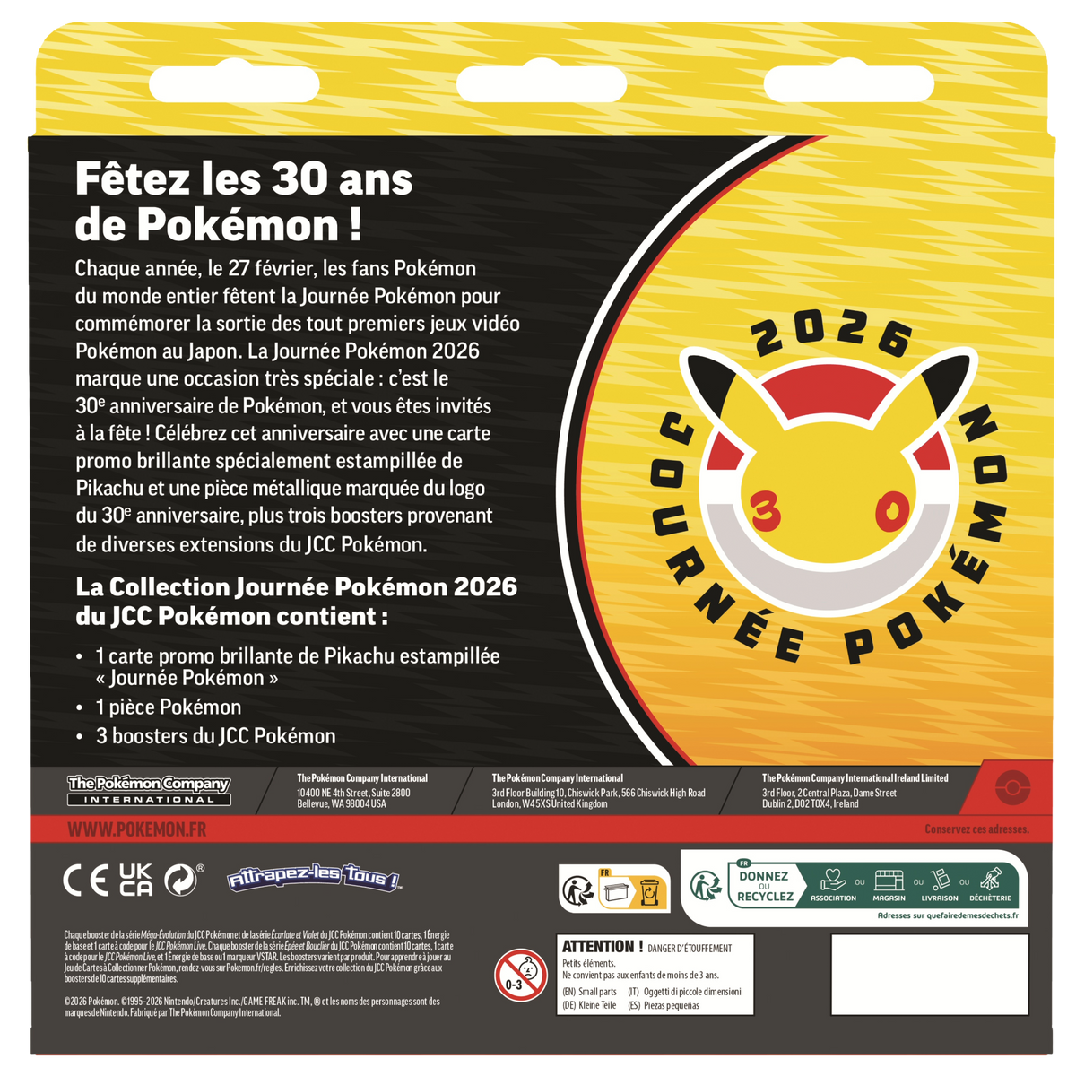 Pokémon Boîte de Collection Journée Pokémon 2026 (FR)