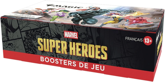 Magic: The Gathering Marvel Super Heroes Play Booster Box (FR) - sealed, side view