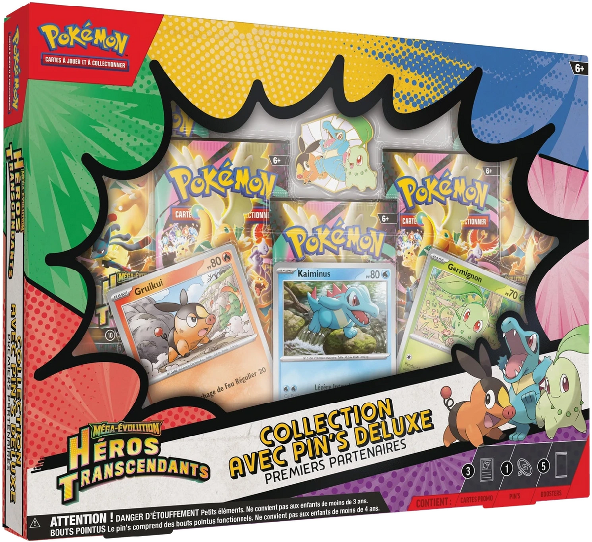 Pokémon Ascended Heroes Deluxe Pin Collection First Partners (FR)
