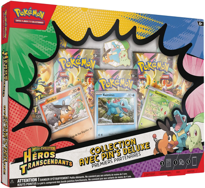 Pokémon Ascended Heroes Deluxe Pin Collection First Partners (FR)