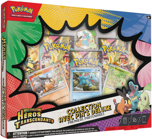 Pokémon Ascended Heroes Deluxe Pin Collection First Partners (FR)