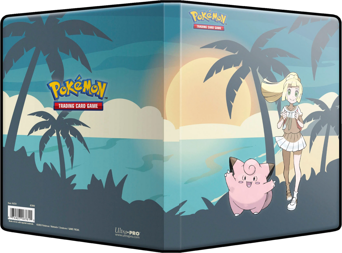 Ultra Pro Pokémon TCG Lillie & Clefairy 4-pocket Binder - front and back cover